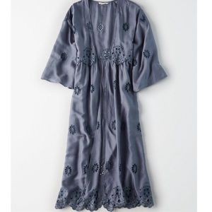 American Eagle Blue Kimono